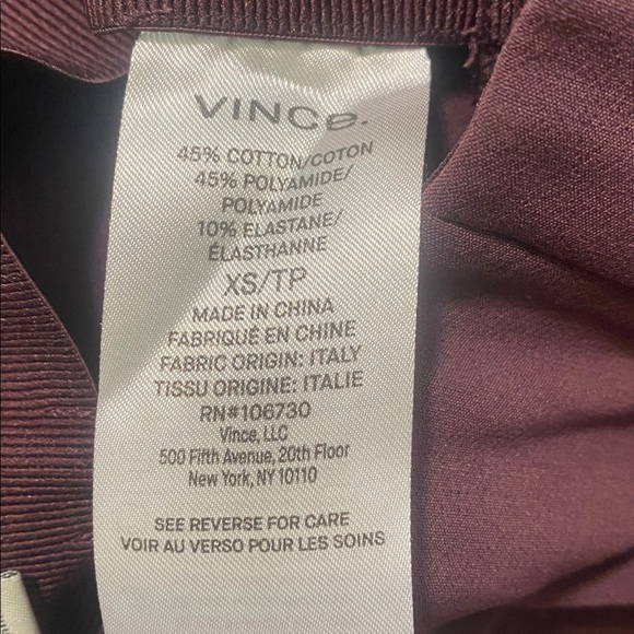 Vince Purple Stretch Side Zip Career Pants - Picture 7 of 10